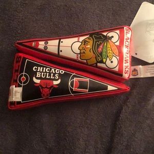 Chicago pennant stuffed flags